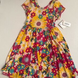 LuLaRoe X Dot Dot Smile NWT Lucy Dress | Girls 7